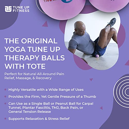YOGA TUNE UP® Therapy Balls in Tote by Tune Up Fitness - Massage Balls for Trigger Point, Pressure Point & Myofascial Rele...