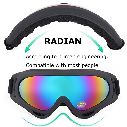 Yidomto Ski Goggles, 3 Pack Snow Goggles for Men, Women, Kids & Youth, UV400 Protection for Skiing & Snowboarding