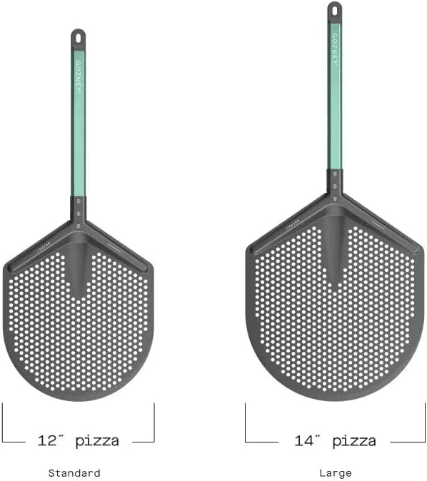 Gozney Pro Placement Peel for 12" Pizzas for Arc & Dome Pizza Ovens, 100% Aluminum Design, Fully Perforated Blade & Replaceable Handle