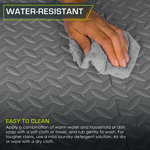 ProsourceFit Puzzle Exercise Mat ½ in, EVA Interlocking Foam Floor Tiles for Home Gym, Mat for Home Workout Equipment, Flo...