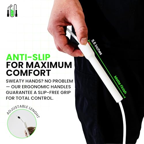 Jump Rope for Fitness, Adjustable 10ft Speed Jump Rope for Men, Women & Kids, Tangle Free Skipping Rope with Shatterproof ...
