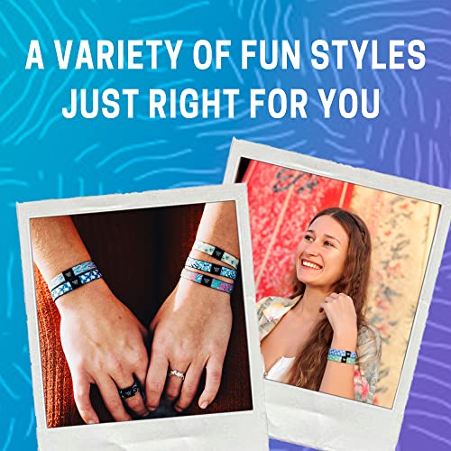 Hang Loose Bands - Coastal Surfer Beach Bracelet for Men, Women & Teens - Comfy Summer - Boho Reversible Wristband- Looming Shar