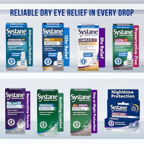 ALCON Systane Hydration Preservative-Free Lubricant Eye Drops, Transparent, 0.6 Fl Oz, 30 Count