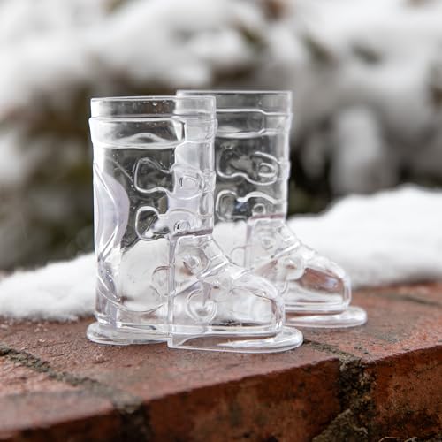 Ski House Games Ski Boot Shot Glasses, Set of 2,Shotski, Stocking Stuffer, Novelty Drinkware, 2 oz, Alpine Design, Ski tri...