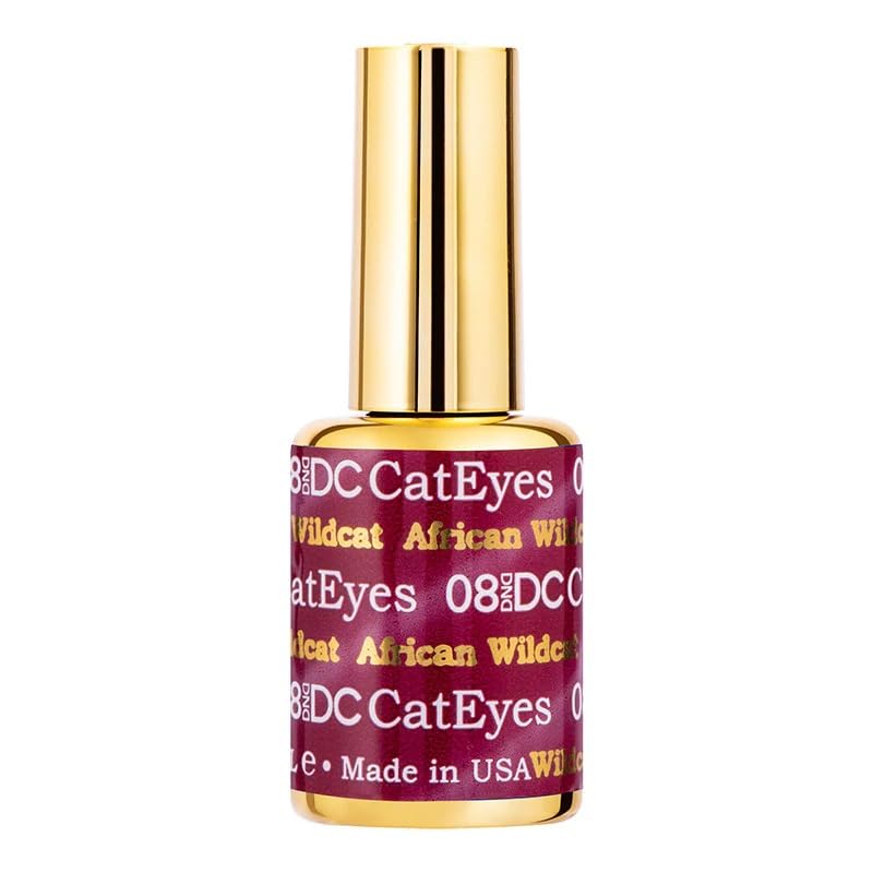 DC 3D Cat Eyes DND gel nail Nail Polish (#08 - African Wildcat, 0.6 oz)