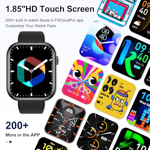 Smart Watch for Men Women Fitness: Waterproof Make Answer Call Running Smartwatch for Android Phone iPhone Samsung Compati...