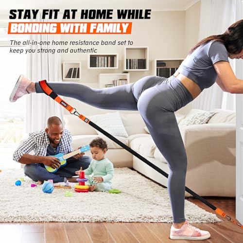 KUTIZE Resistance Bands, Exercise Bands with Handles, Door Anchor, Heavy-Duty Tricep Workout Equipment for Pushdowns, Bice...