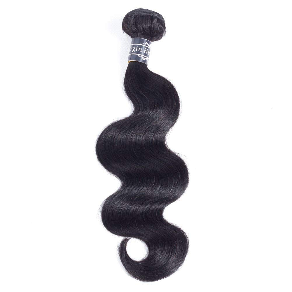 Amella Hair 8A Brazilian Virgin Hair Body Wave 1 Bundles 100% Unprocessed Brazilian Body Wave Remy Human Hair Extensions (18inch