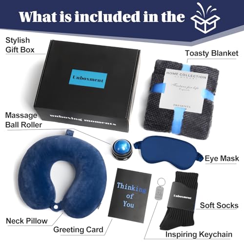 UNBOXMENT Care Package for Men, Get Well Soon Gifts, Feel Better After Surgery Recover Gift Basket, Cancer Chemo Encourage...