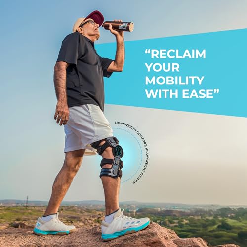 Z ONE Z1 K6 Hinged Unloader Metal Knee Brace for Men and Women - Knee Support for ACL, MCL, LCL, PCL, Sport Injuries, Mild...