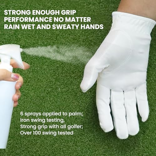 FINGER TEN Men’s Golf Glove Left Hand Right Handed Golfer Rain Grip 1 Pack, Durable Fit for Hot Wet All Weather Small Medi...