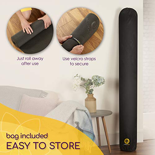 Large Yoga Mat 6'x4'x8mm Extra Thick, Durable, Eco-Friendly, Non-Slip & Odorless Barefoot Exercise and Premium Fitness Hom...