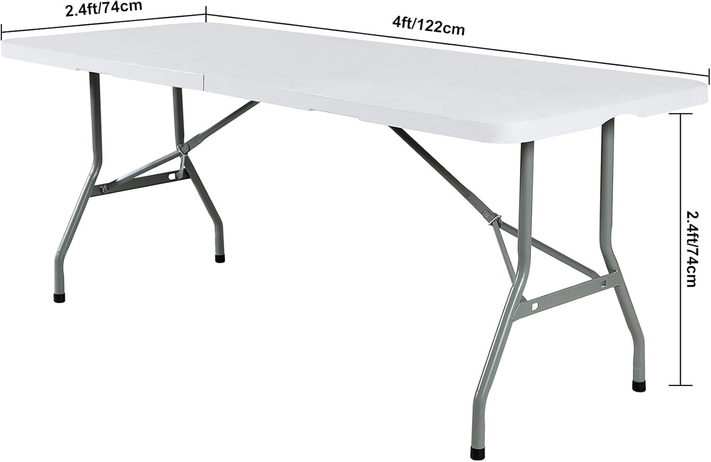 Spandex 4ft Waterproof Table Cover for Party,Wedding, Banquet, and Events(Red)