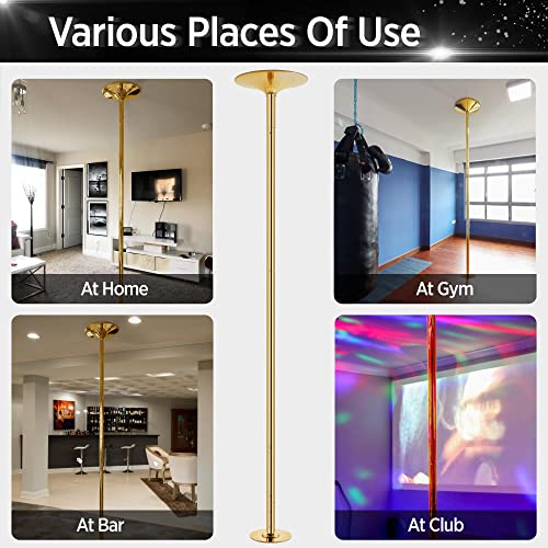 Yaheetech Professional Dance Pole Spinning Static Dancing Pole Portable Removable 45mm Dance Pole Kit for Exercise Club Pa...
