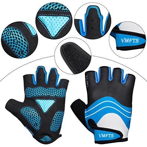 VMFTS Cycling Gloves Gel Pading Sporting Glove Fingerless and Full Finger Gloves for Fitness Weightlifting Racing Training...