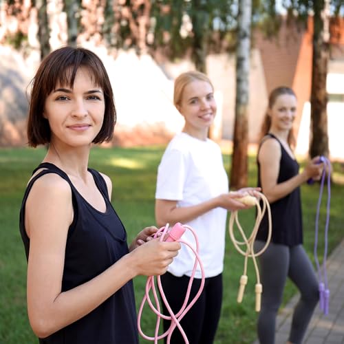 Aoriher Jump Rope 8.2 Feet Adjustable Fitness Skipping Jump Rope with Plastic Handles for Outdoor Exercise Sport Party Equ...