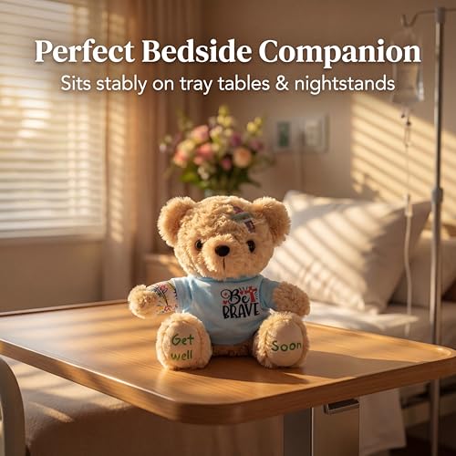 SHSEEN Get Well Soon Bear for Surgery Recovery Gifts, Emotional Comfort Stuffed Animal for Kids & Women, Tonsillectomy & A...