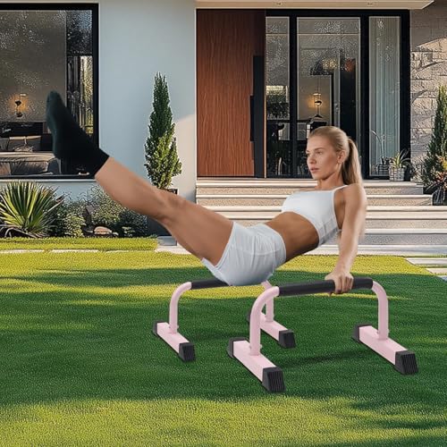 Push Up Bars: Sweat-resistant Parallettes Bar for Handstands L-sit & Dip, No Wobbling Strength Training Pushup Stands for ...