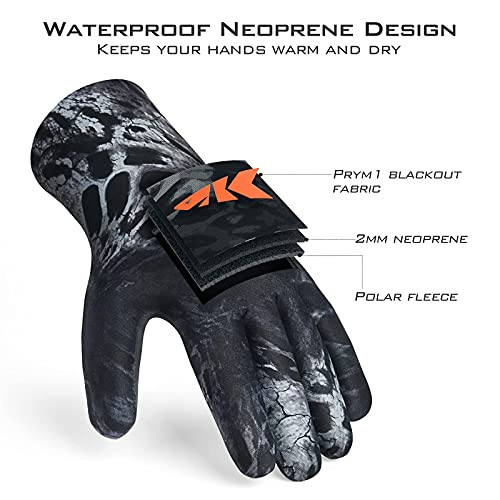 KastKing IceRiver Fishing Gloves, 100% Waterproof Gloves for Men & Women, Cold Weather Fishing & Outdoor Sports, Ideal for...