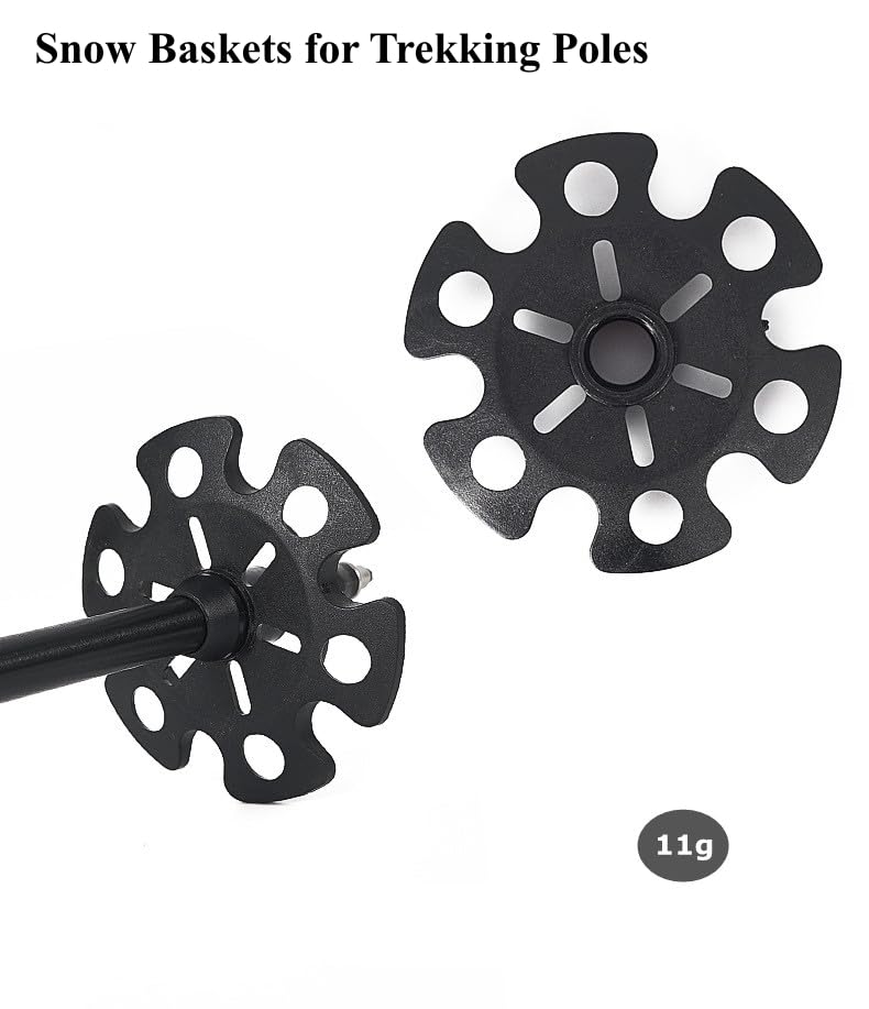 Walking Stick Tips Rubber 4pcs Trekking Pole Tips Replacement- Rubber Feet for Hiking Poles, Walking Sticks, Trekking Pole...