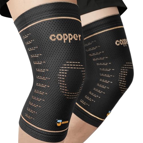 JIUFENTIAN Copper Knee Brace for Women and Men(2 Pack) -knee compression sleeves for Arthritis, Running & Daily Use-Target...