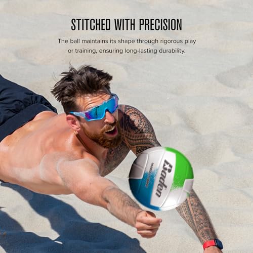 Baden Match Point Cushioned Synthetic LeatherOutdoor Recreation Backyard Volleyball + College Camp Ball All Ages Official ...