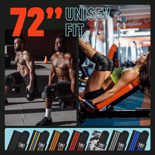 Mava Sports Knee Wraps (Pair) for Men & Women | Ideal for Cross Training, WODs, Gym Workouts, Weightlifting, Fitness & Pow...
