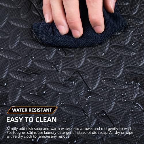 24 Pack - 1/2" Extra Thick Floor Exercise Mat for Home Gym Floor Padding for Kids - High-Density EVA Interlocking Foam Flo...