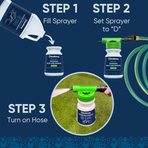 Eco Strong Outdoor Odor Eliminator | Outside Dog Urine Enzyme Cleaner – Powerful Pet, Cat, Animal Scent Deodorizer | Profe...