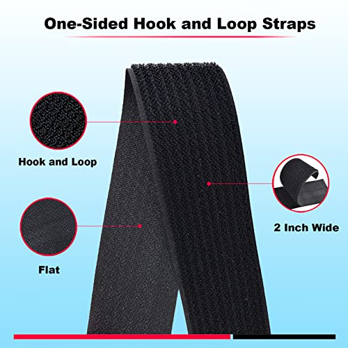 16Ft 2 inch Wide Cable Ties, Jumpso Heavy Duty Hook and Loop Straps with 15 Buckles, Adjustable Straps for Wire, Cord Wrap...