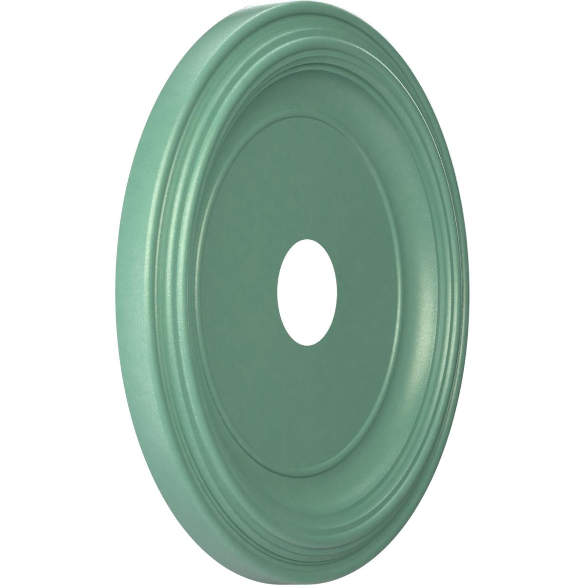 19Od X 3 1/2Id X 1 1/2P Traditional Thermoformed Pvc Ceiling Medallion (Fits Canopies Up To 11 1/2), Universal Pearl Metallic Se
