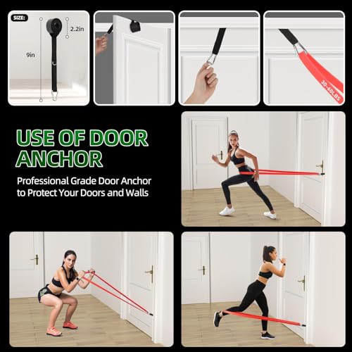 Resistance Bands for Working Out, Pull Up Assist Bands Set, Workout for Women and Men, Exercise Bands,Training, Plasticit...