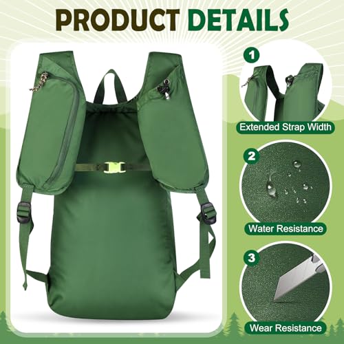 EgoNova 12L Ultralight & Thin Packable Daypack, Small Foldable Hiking Backpack Travel Bag, Water Resistant Day Pack for Me...