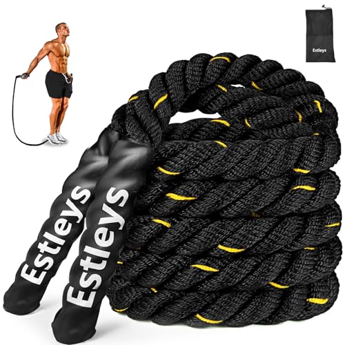 5lb Weighted Jump Rope for Men and Women, Adult Heavy Skipping Rope, Heavy Jump Ropes for Home Workout, Weight Loss, Shapi...