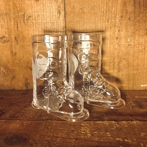Ski House Games Ski Boot Shot Glasses, Set of 2,Shotski, Stocking Stuffer, Novelty Drinkware, 2 oz, Alpine Design, Ski tri...