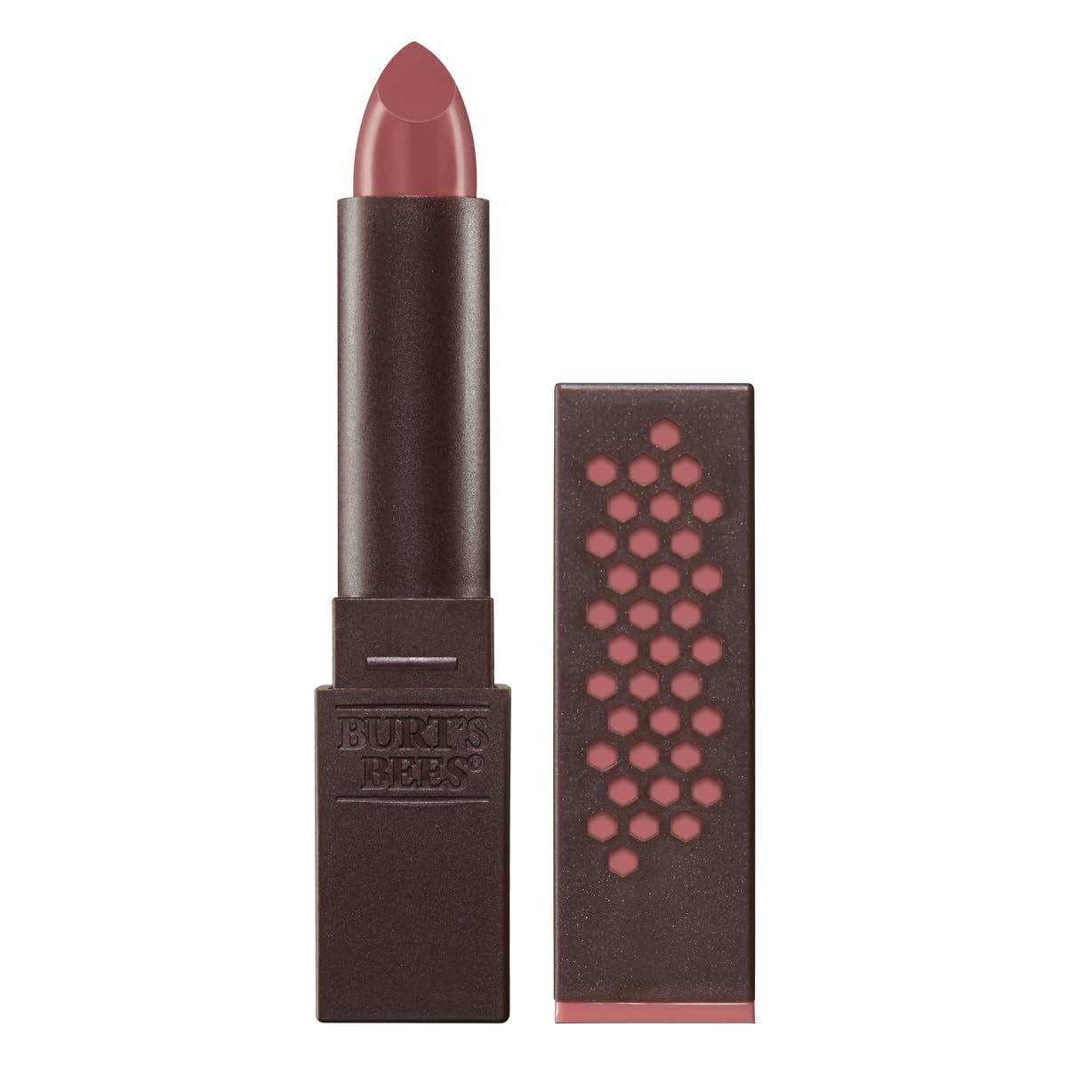 Burts Bees 100% Natural Moisturizing Lipstick, Blush Basin, 1 Tube