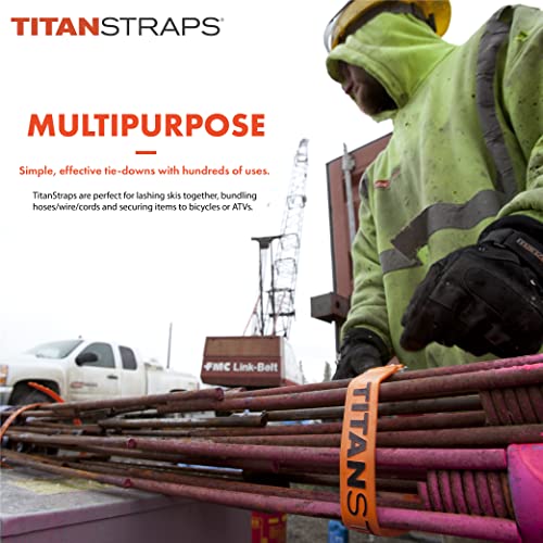 Titan Industrial Straps – Strong & Simple Tie-Downs for Construction (Welders, DIY Home) & 1st Responders – 3 Year Warrant...
