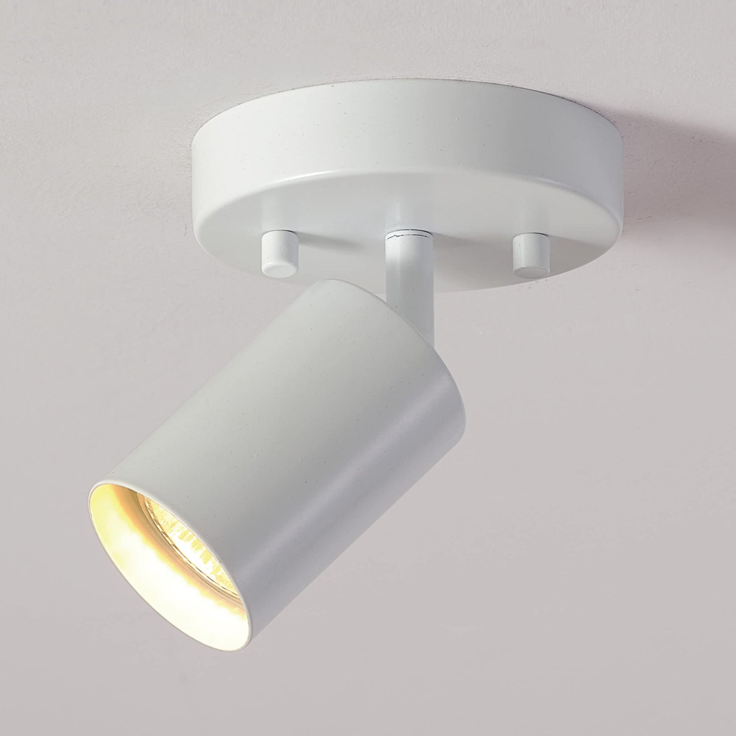 Globe Electric Pratt 1-Light Track Spotlight, Matte White, Metal, Model 57499, Bulb Not Included