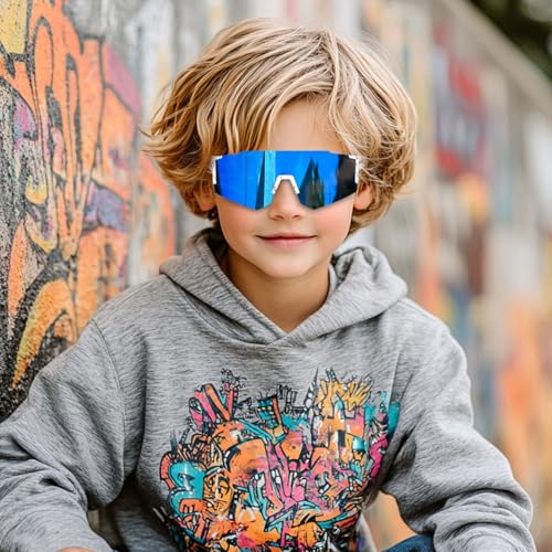 tumwick Baseball Sunglasses for boys girls,Kids Sunglasses Polarized,running golf cycling Glasses