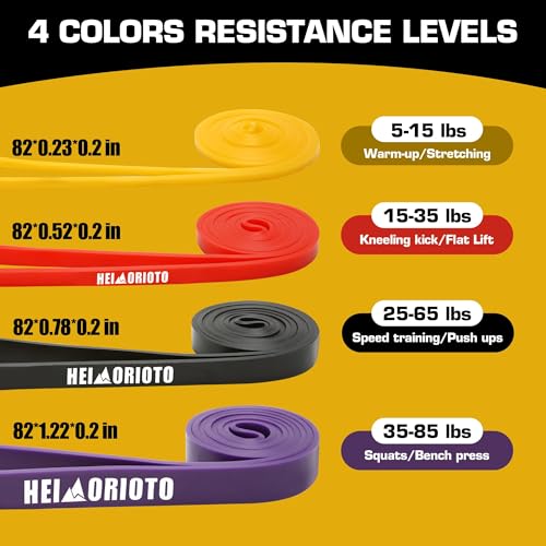Resistance Bands, Pull Up Assistance for Men/Women, Exercise Bands, Workout Bands for Body Stretching, Physical Therapy, M...
