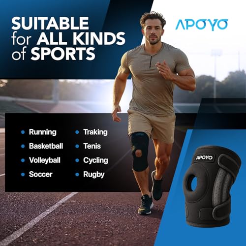 APOYO Knee Brace for Women & Men - Knee Compression Sleeve For Pain Relief, Meniscus Tear, ACL, Arthritis, Joint Pain Reli...