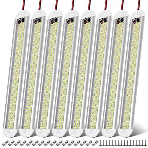 CT CAPETRONIX 12v LED Interior Light Bar, 120LEDs 1500LM 8W DC 12 Volt led Strip Lights with ON/Off Switch, for Enclosed C...