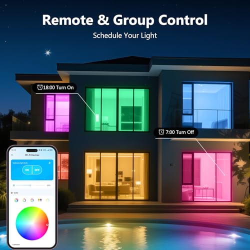 DAYBETTER Smart Light Bulbs, RGBCW Color Changing Smart Bulb Compatible with Alexa & Google Home,Preset Scene, Music Sync,...