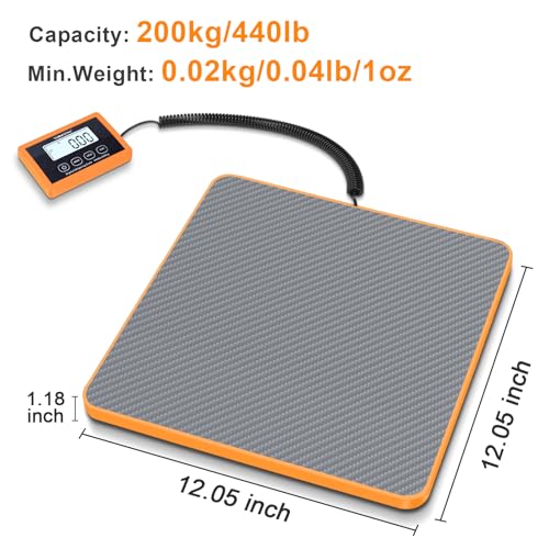 THINKSCALE Shipping Scale, 10g Precision Postal Scale - 440lb Capacity, Lightweight Postage Scale for Packages, Luggage, M...