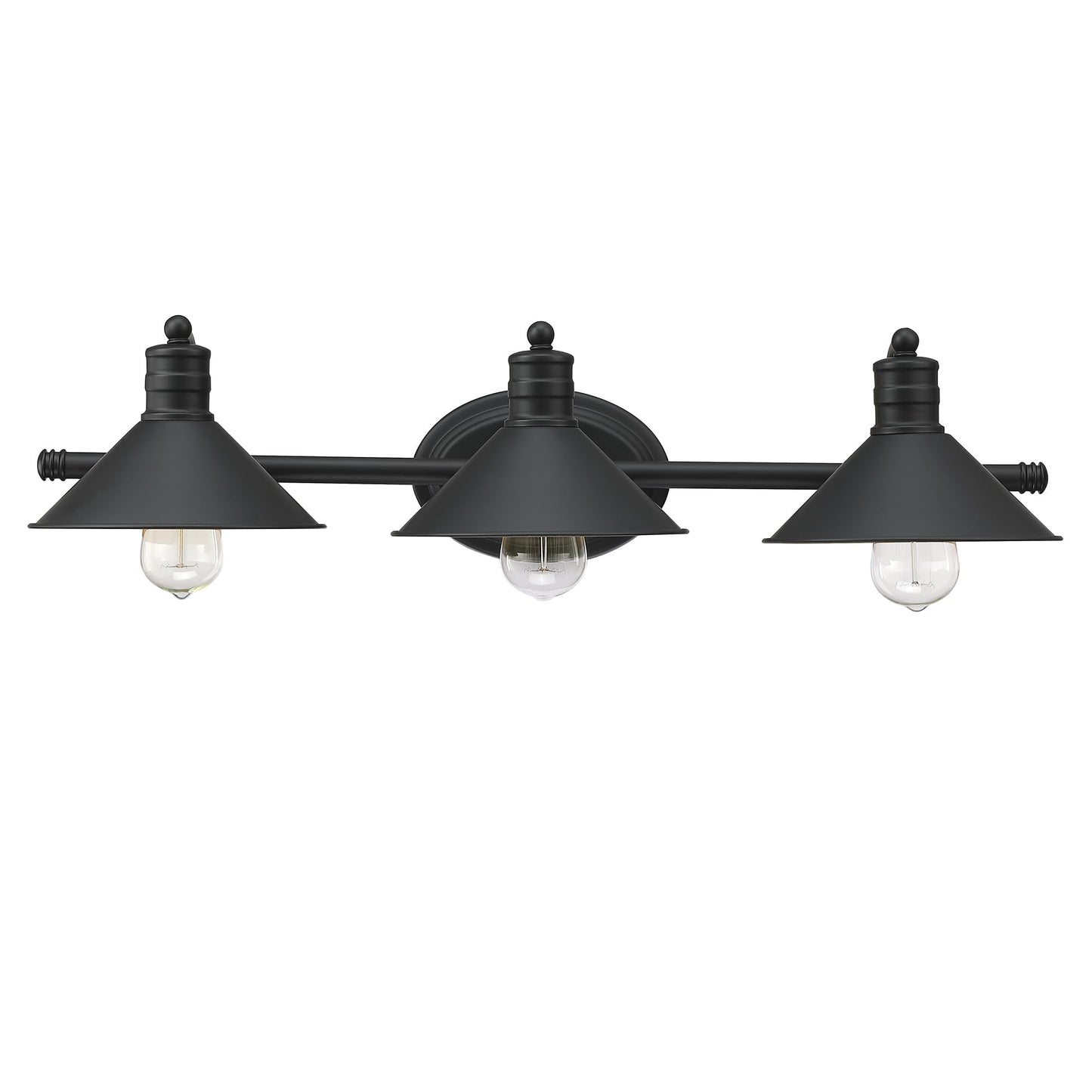 Faymart Lighting 3 Light Bathroom Vanity Light Over Mirror - Farmhouse Wall Light For Bathroom Vanity Powder Room  Rustic Gooseneck Barn Style 3 Bulb Wall Sconce Over Kitchen Sink