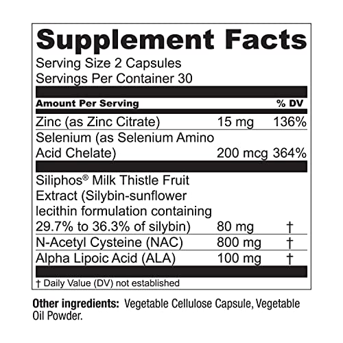LiverWell Liver Cleanse, Rejuvenation, Metabolic Support - Liver Supplement for Liver Health w/Highly Bioavailable Milk Th...