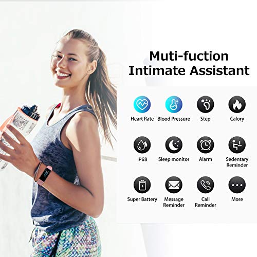 Fitness Tracker with Heart Rate Activity Tracker Sleep Monitor, Smart Watch Health Tracker IP68 Pedometer Step Counter for...