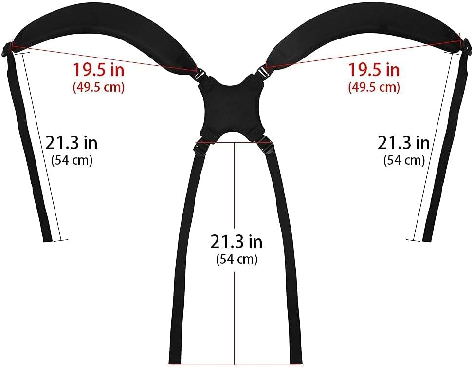 Golf Bag Strap Replacement Comfort Double Shoulder Adjustable Strap Padded Golf Carrying Bag Strap