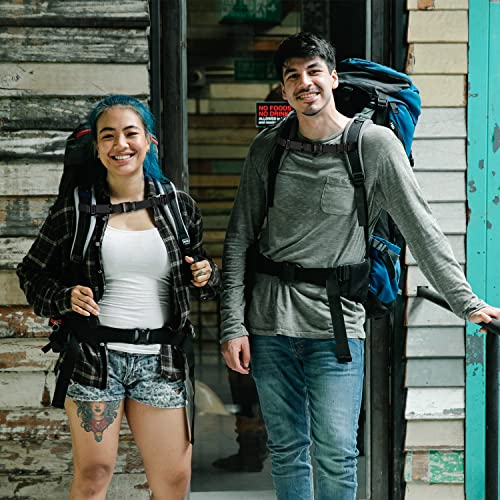 Wisdompro Backpack Chest Strap, Heavy Duty Adjustable Backpack Sternum Strap Chest Belt with Quick Release Buckle