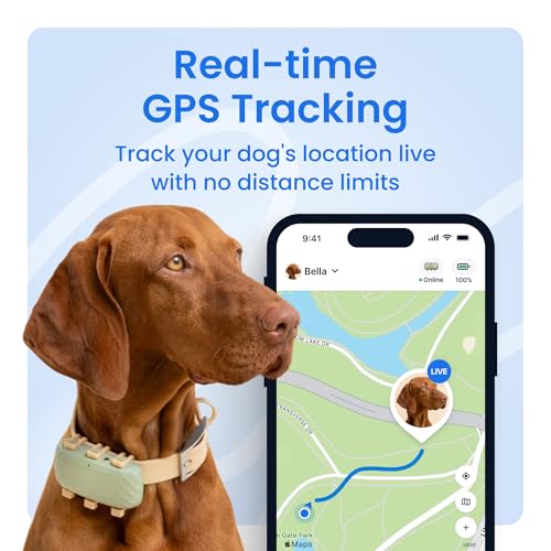Tractive XL Smart Dog GPS Tracker | Live Pet Tracker with Virtual Fence | Vital Signs Monitoring of Heart & Respiratory Ra...